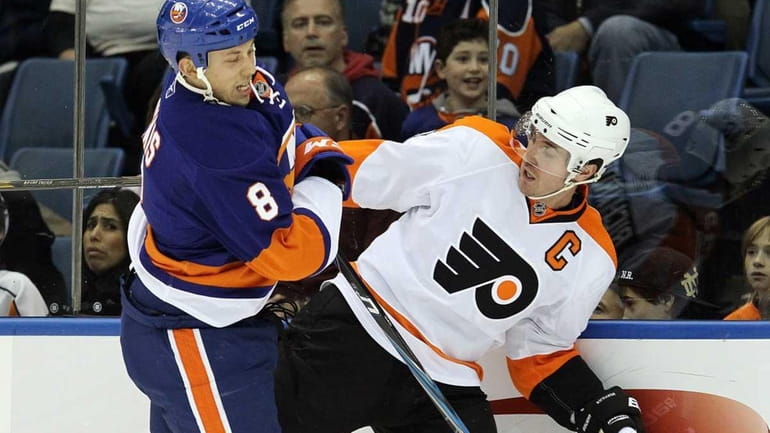 The Islanders traded Bruno Gervais, left, to the Tampa Bay...