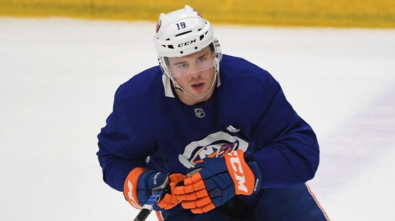 Islanders left wing Anthony Beauvillier during training camp at Northwell...