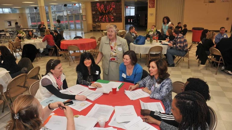 March 3, 2012--Teachers from about 20 LI districts meet at...