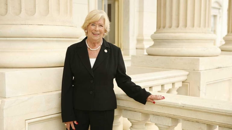 New York Congresswoman Carolyn McCarthy poses for a portrait in...