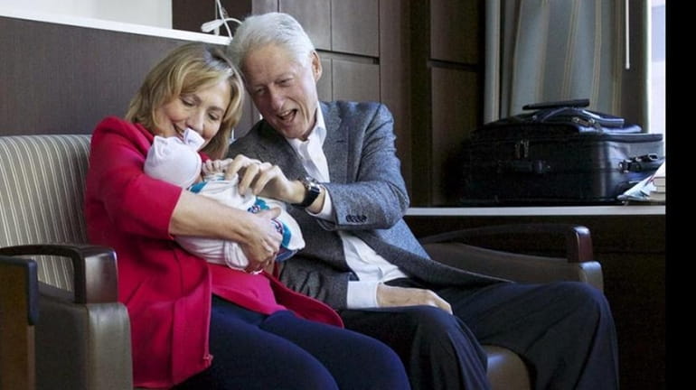 Hillary Clinton and her husband, former U.S. President Bill Clinton,...
