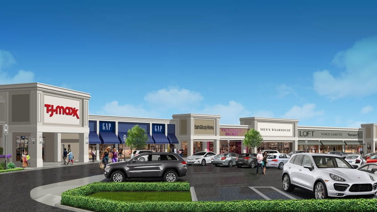 This rendering shows how Woodbury Plaza in Plainview will look...