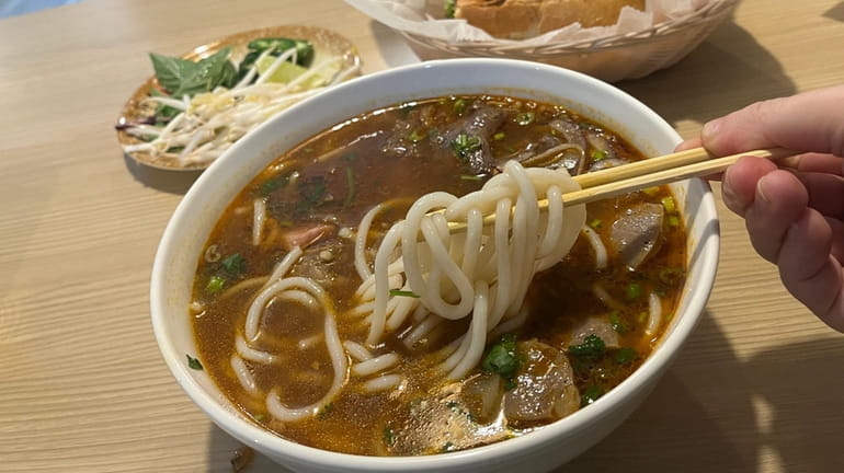 Bún bò huế is a potent noodle soup from Vietnam on...