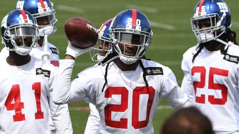 Giants defensive back Janoris Jenkins during the first day of...