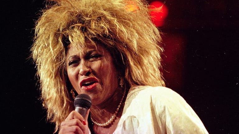 Tina Turner performs at New York's Madison Square Garden on...