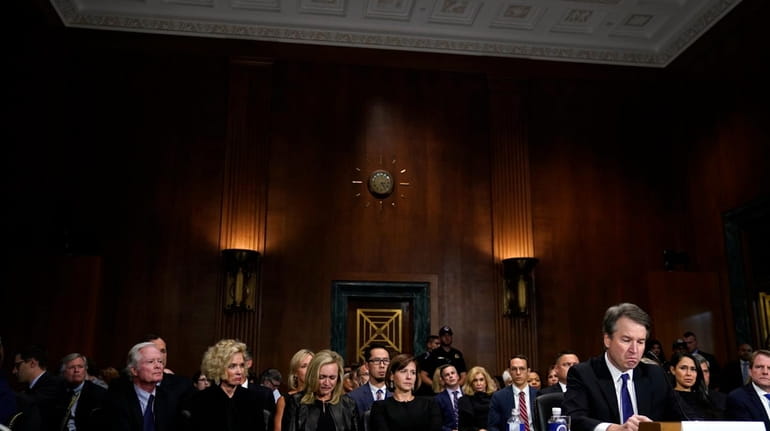 Supreme Court nominee Brett Kavanaugh testifies before the Senate Judiciary...