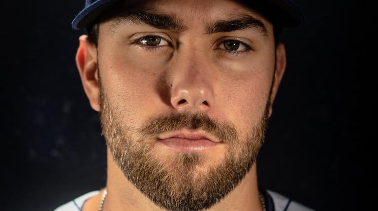 Mets pitcher David Peterson during spring training photo day on Feb....