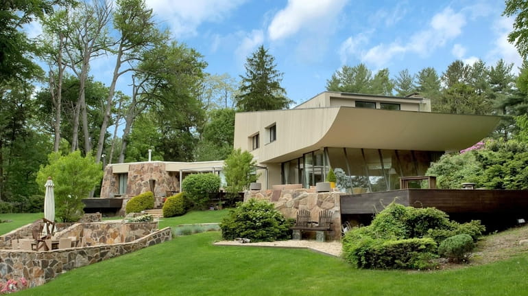 An Old Westbury house designed by architect Norman Jaffe is on...