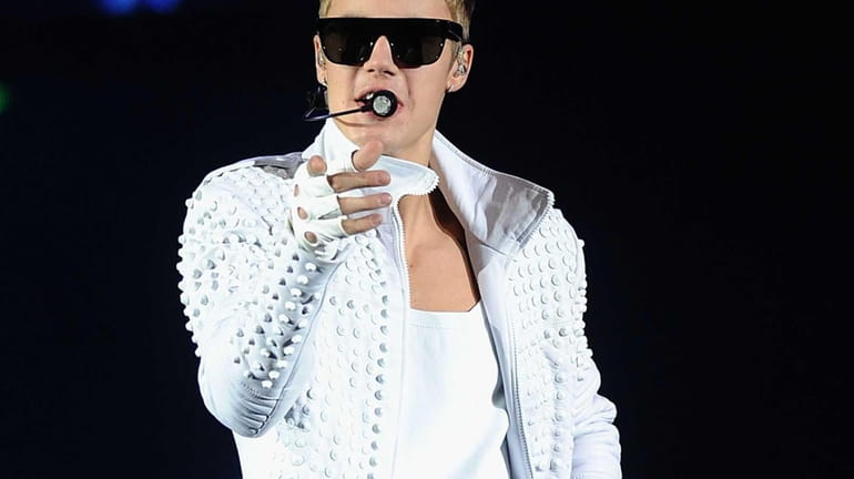 Justin Bieber performs at the Barclays Center in Brooklyn. (Aug....