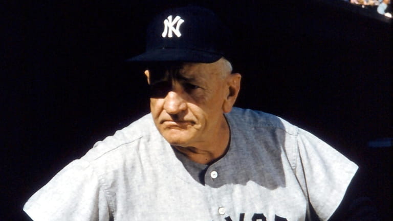 Hall of Fame Manager Casey Stengel of the New York...