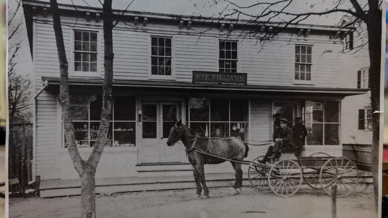 The exterior of the Islip hardware store when it was...