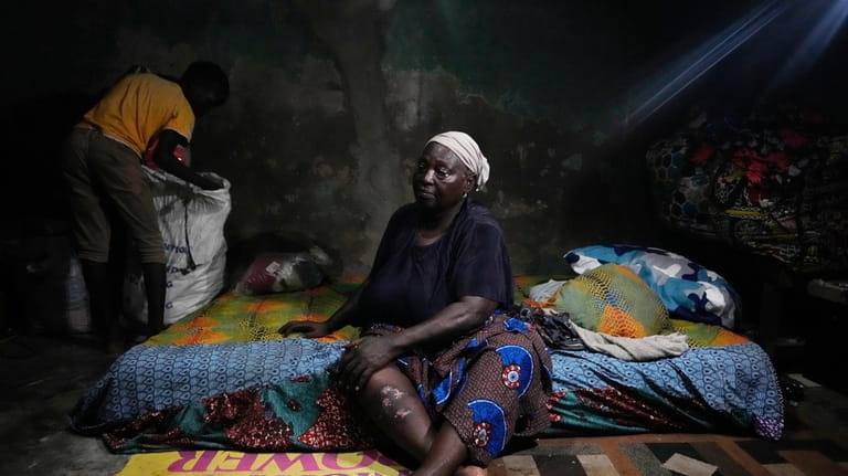 Funmilayo Kotun, 66-years-old, a malaria patient is photographed in her...