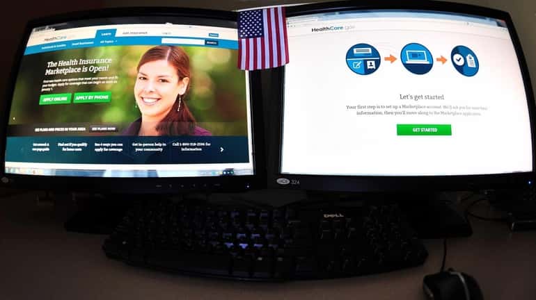 The Internet health insurance exchange Healthcare.gov on Oct. 21, 2013.