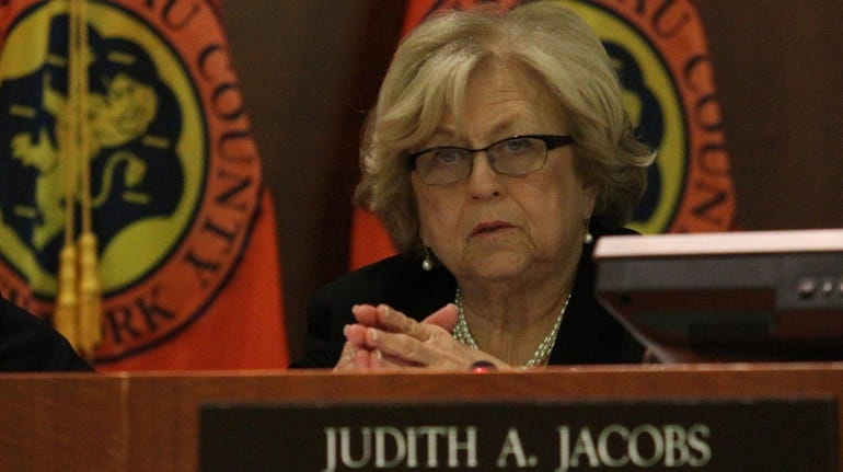 Nassau Legis. Judy Jacobs is seen in Mineola on Monday,...