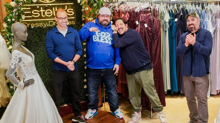 "Saturday Night Live" alumnus Bobby Moynihan, second from left, joined...
