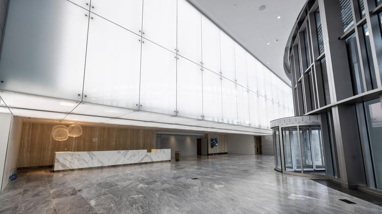 The lobby at the $560 million Petrocelli Surgical Pavilion in...