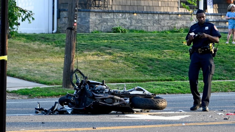 A motorcyclist was seriously injured when he collided with a car...