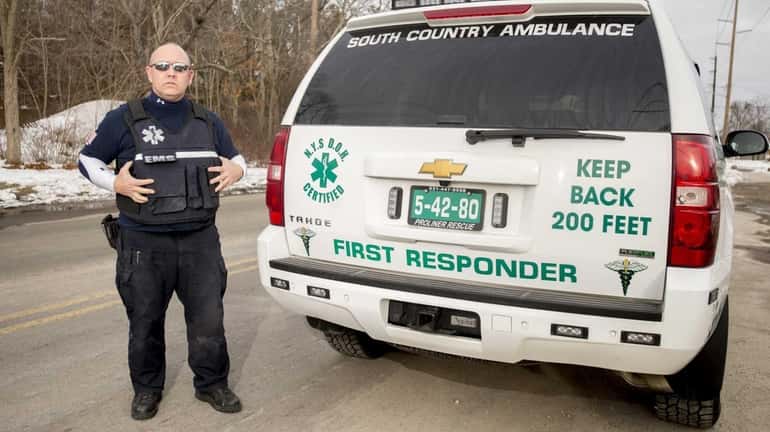 Gregory Miglino Jr., chief of the South Country ambulance department...