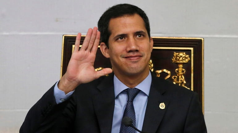 Juan Guaido, President of National Assembly and self-proclaimed interim president...