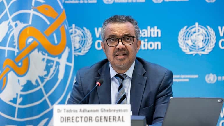 Tedros Adhanom Ghebreyesus, the director general of the World Health...