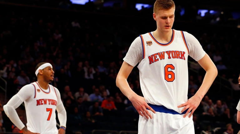Kristaps Porzingis is slumping and Carmelo Anthony may be traded...