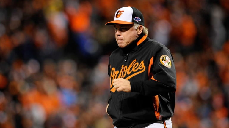 Orioles manager Buck Showalter during ALDS Game 1 against the...