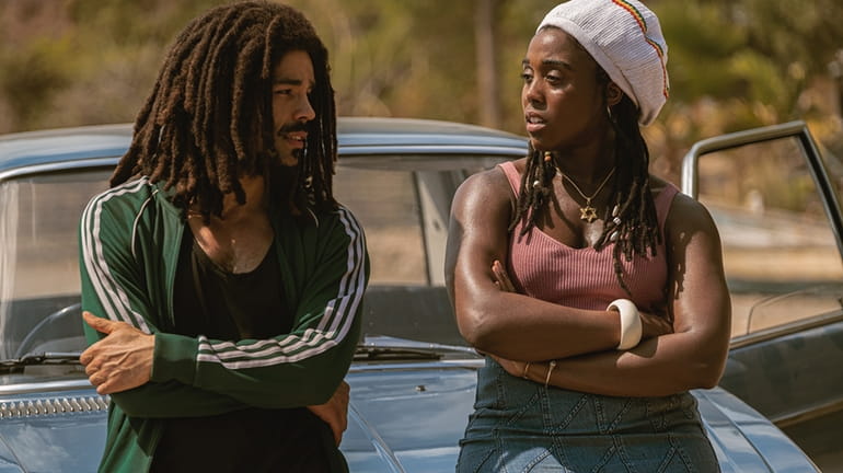 Kingsley Ben-Adir as Bob Marley and Lashana Lynch as Rita Marley in...