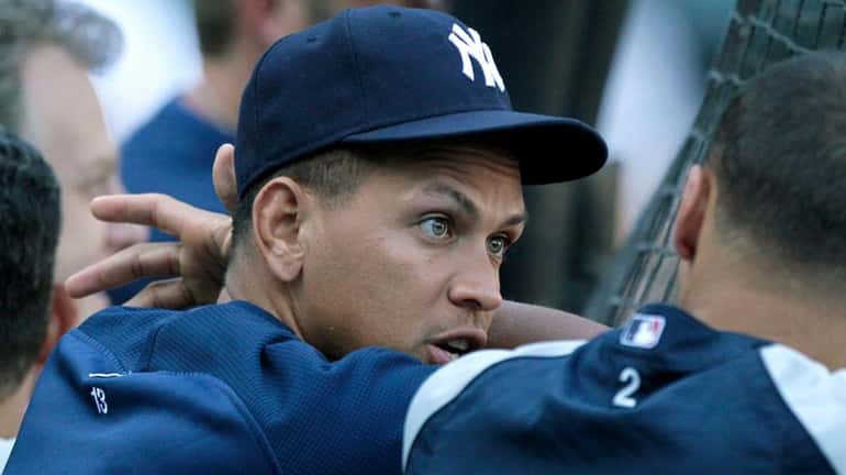 The Yankees' Alex Rodriguez comes off the disabled list on...