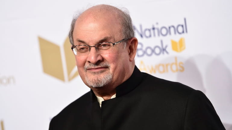 Salman Rushdie at the 68th National Book Awards in November 2017,...