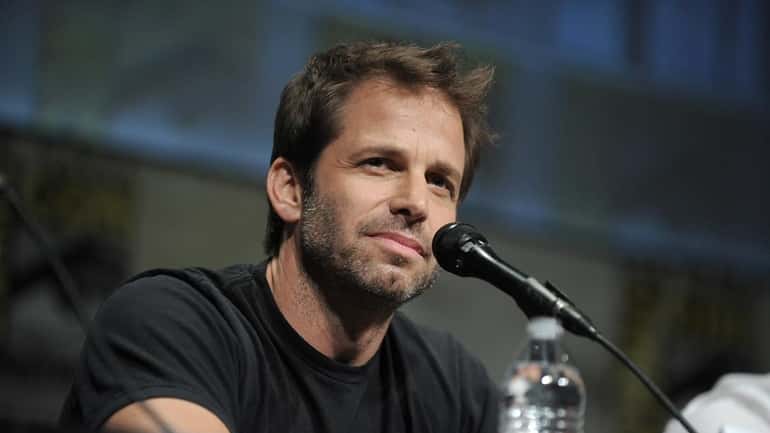 Director Zack Snyder speaks at the "Man of Steel" panel...