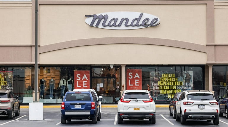 Women's clothing retailer Mandee is closing its Levittown store, shown here...