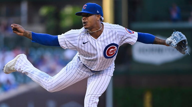 Cubs starting pitcher Marcus Stroman against the Diamondbacks on May...