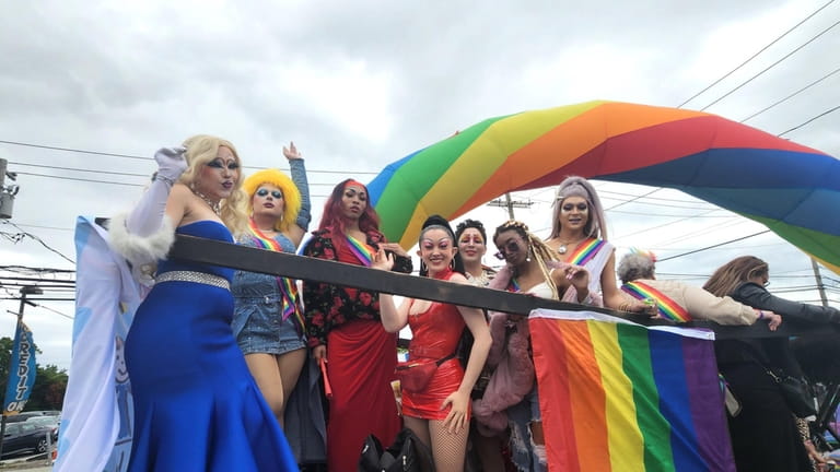 Patchogue's Pride Parade on Sunday was the village's first.