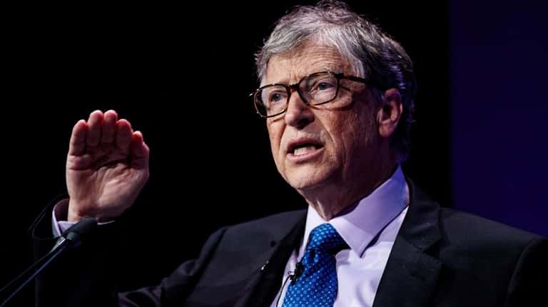 American businessman and philanthropist Bill Gates at the Malaria Summit on...
