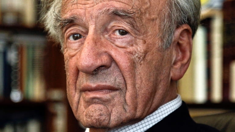 Elie Wiesel, shown in 2012, won the Nobel Peace Prize for...