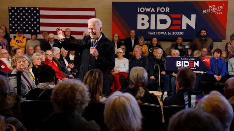 Former Vice President Joe Biden at a campaign rally last...