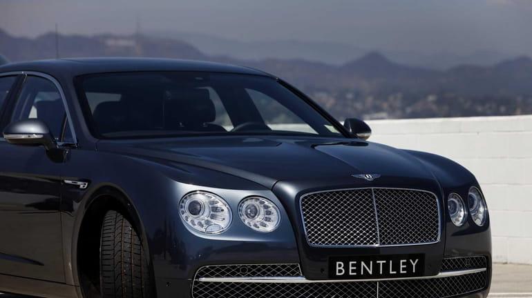 Getting the big 2014 Bentley Flying Spur to scoot to...