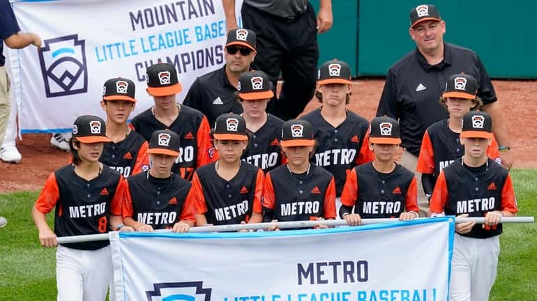 The Metro Region Champion Little League team from Massapequa participates in...