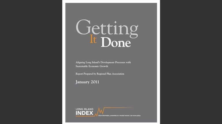 Cover of the "Getting It Done'' report by the Long...