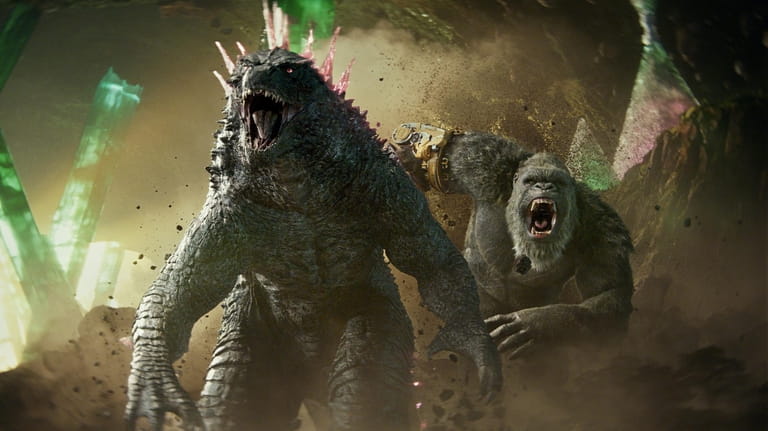 Godzilla and Kong in“Godzilla X Kong: The New Empire.” 