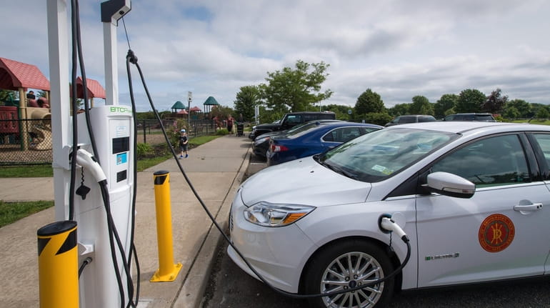 The new state initiative will add thousands of vehicle charging stations...