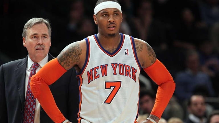 Carmelo Anthony during an early 2012 game. (Jan. 2, 2012)