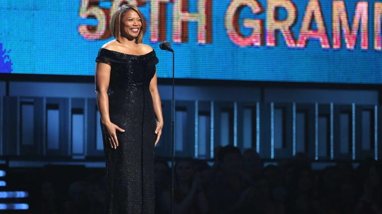 Queen Latifah introduces a performance of "Same Love" by Macklemorem...