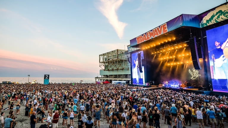 A view of the crowd at the TidalWave Music Festival,...