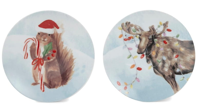 These plates are among the select styles of holiday dinnerware,...