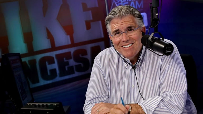 WFAN long-time employee Mike Francesa, just before his show. Francesa...