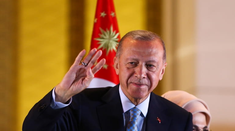 Turkish President and People's Alliance's presidential candidate Recep Tayyip Erdogan...