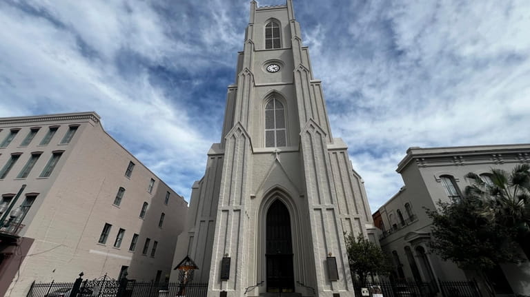 St. Patrick's Church in downtown New Orleans is seen on...