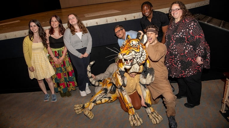 The students, on Broadway Sunday, were introduced to Richard Parker, the...
