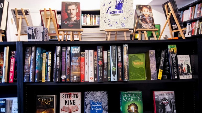 Bestsellers on display at Turn of the Corkscrew bookstore in...